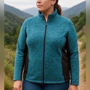 MNY Marc New York Performance Space Dye Fleece Jacket Women's Large